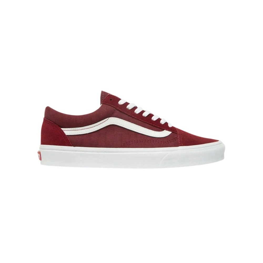 OLD SKOOL 'JD CHECK - BURGUNDY’♥️